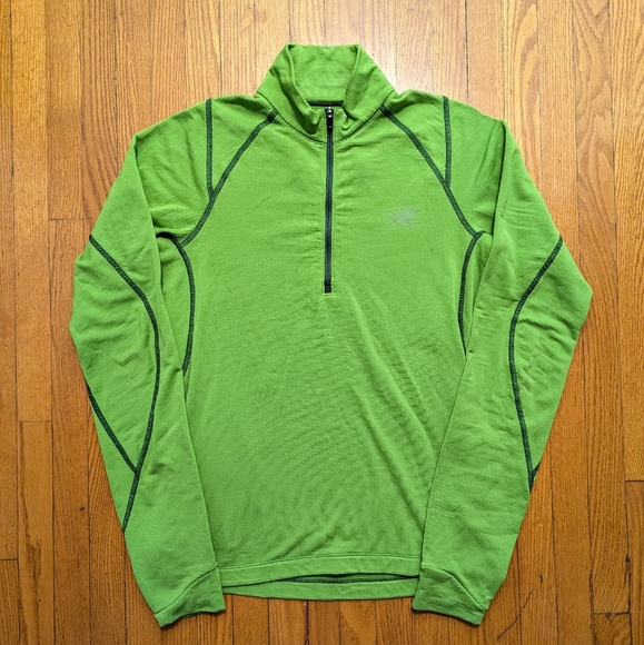 Arc'teryx Thetis Ginko Leaf Zip Neck Men's Top (2017) - Picture 2 of 9